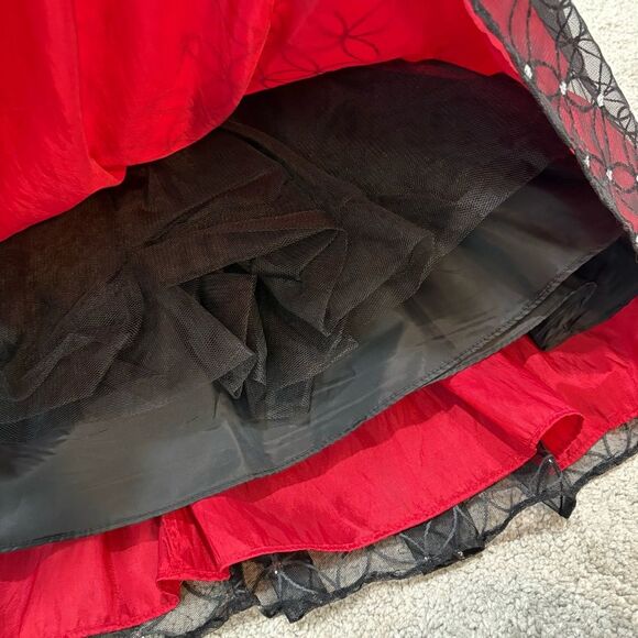 NWT Jayne Copeland Red Special Occasion Girls Formal Dress Holiday Party Size 10 - Picture 6 of 12